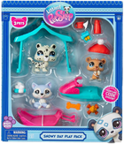 Zestaw figurek Littlest Pet Shop Snow Day 3 szt LPS00534 (885561005349)
