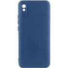 Чехол TPU GETMAN Liquid Silk Full Camera для Xiaomi Redmi 9A Синий / Navy Blue