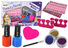 Zestaw do malowania paznokci dla dzieci LEAN Toys Beauty Bomb XXL naklejki i brokaty (5905884459171)