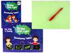 Tablet do rysowania światłem LEAN Toys do szkicowania z literkami i cyferkami (5905515352260)