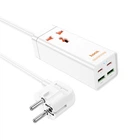 Подовжувач HOCO Barry Desktop Charger AC10A | 2USB/2Type-C, PD/QC, 65W/10A | 4758457