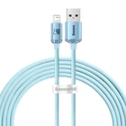 Кабель Baseus Crystal Shine Series USB - Lightning 2 метра голубой sky blue CAJY001203