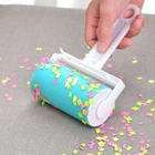 Силіконовий липкий ролик валик для чищення одягу Roller Brush Blue