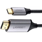 Кабель UGREEN MM142 USB-C to HDMI Aluminum Shell 1.5m Black (50570)