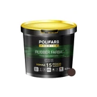 Краска резиновая Polifarb Rubber универсальная коричневая RAL 8017 3,5 кг