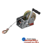 Лебідка барабанна важільна Intertool 900 кг сталевий трос 10 м (GT1455)