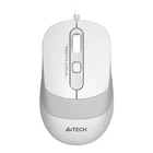 Мышка проводная компьютерная A4Tech FM10 1600dpi симметричная с резиновыми вставками White