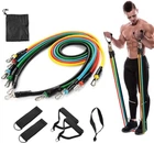 Набор эспандеров для фитнеса в чехле многофункциональный 5 жгутов Power Resistance Bands
