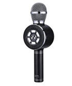 Караоке микрофон Wster WS-669 беспроводной микрофон со встроенным динамиком (USB, microSD, AUX, Bluetooth) Черный