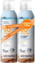 Zestaw sprejów przeciwsłonecznych Sensilis Invisible & Light SPF50+ 2x200 ml (8428749000013)