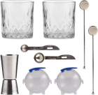 Zestaw do koktajli z whisky Ravenhead Entertain 10 elementów (5010853281483)