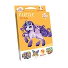 Детские пазлы "Puzzle For Kids Единорог фиолетовый" Danko Toys PFK-11, 4 картинки