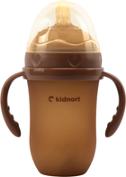 Пляшка для годування Kidnort Eple 6+ міс коричнева 250 мл (5902983634119)