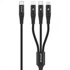 Кабель Proove Hydra 3 in1 Type-C + Micro USB + Lightning (1m) black