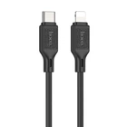 Дата кабель HOCO X90 Cool silicone Type-C to Lightning 20W (1m) (Black) (219773)