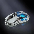 Геймерська бездротова (Bluetooth + 2,4G) миша з магнію GravaStar Mercury M1 Pro, PAW3395DM, 50G, RGB, Battle Worn Edition-Silver Mist (GRAVASTARM1PRO_SM)