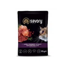 Влажный корм Savory для стерилизованных кошек Ягнёнок с клюквой в соусе