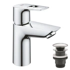 Смеситель для умывальника S-Size + нажимной донный клапан Grohe BauLoop New 23878001