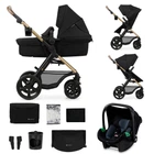 Універсальна коляска 3 в 1 Kinderkraft Moov 2 Pure Black, 5902533925780