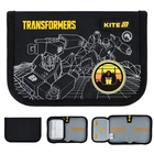 Пенал шкільний без наповнення Kite Transformers Generations 1 відділення 1 відворот 20.5х14х4 см Чорний (TF25-621)
