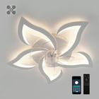 Керована світлодіодна люстра з вентилятором FAN ELLA 72W+18W 5F APP біла Esllse Ø680x120мм LED WHITE