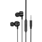 Проводные наушники с микрофоном BOROFONE BM94 Sonar universal earphones 3.5мм 1.2м Black (6941991115820)