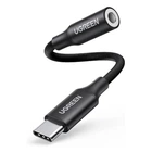 Перехідник USB Type C на 3.5 мм Ugreen для навушників, гарнітури AV142 70858 (Чорний)