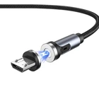 Магнітний кабель з наконечником UGreen Micro-USB для заряджання 540 Degree (Чорний, 1м)