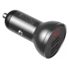 Автомобільний зарядний пристрій Baseus Digital Display Dual USB 4.8 A Car Charger 24 W CCBX-0G (Сірий)