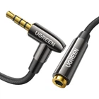 Аудіо кабель AUX 3.5mm jack UGreen з кутовим L-подібним штекером AV188 50212 (Чорний, 5м)