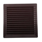 Решетка вентиляционная пластиковая коричневая с сеткой АirRoxy AKUSzS 170x170 диаметр 150 brown 02-252