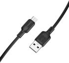 Кабель Borofone BX113 Lenny silicone charging data cable Micro 3 м Black (6941991115547)