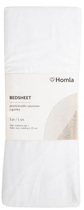 Простирадло Homla Danielle сатинове Біле 140 x 200 см (5904183855394)