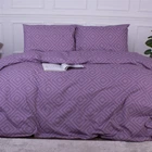 Комплект постільної білизни MirSon Ranforce Elite Євро 200х220 см 17-0626 Geometry Purple Ранфорс (2200008205225)
