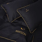 Комплект постільної білизни MirSon сімейний 143x210 см х 2 шт 16-9000 Black Stone Ranforce Elite (2200008401368)