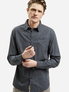 Сорочка бавовняна чоловіча Cross Jeans 35608-001 L Темно-синя (8697319765007)