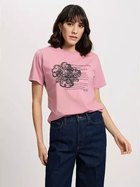 Футболка бавовняна жіноча Cross Jeans 56153-301 L Рожева (8697319731088)