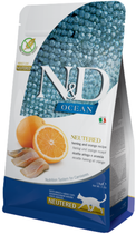 Сухий корм для кішок Farmina N&D Grain Free Ocean Herring & Orange Neutered Adult для стерилізованих кішок з оселедцем та апельсином