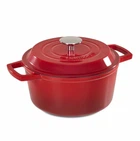 Каструля з кришкою Barazzoni Ghisa 80300202435 24 см 3.8 л червона