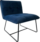 Fotel tapicerowany Homla NELOX 63 x 69 x 73 cm Navy Blue (5906496746321)