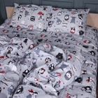 Комплект постельного белья MirSon Семейный 2x143x210 см 17-0672 Silver Owlets Бязь (2200010182859)