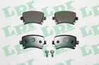 Колодки гальмові LPR 05P1219 Skoda Superb, Yeti, Octavia; Volkswagen Golf, Passat, Caddy, Jetta, Touran, Scirocco; Ауді A3, A6, A4, TT; Seat Leon, Toledo 8E0698451M, 8E0698451J, 8E0698451F