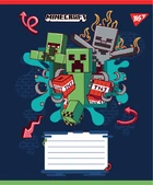 Зошит учнівський шкільний Yes Minecraft Heroes А5 12 аркушів клітинка