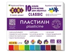 Пластилин восковой Zibi Classic 200 г, 10 цветов, ZB.6232