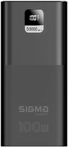 УМБ Sigma mobile X-power SI50A6QLX 50000 mAh PD100W Black (4827798741313)