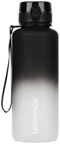Пляшка для води UZSPACE Uzspace Frosted Gradient Waterbottle 3056 1,5 л Чорно-біла