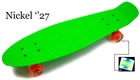 Пенні борд Nickel 27". Green (cвітяться колеса)