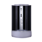 Бокс душовий без гідромасажу з високим піддоном MIXXUS STRONG SB01-90x90x215-GR SATIN сіре тоноване скло 4мм (MI6885)