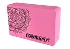 Блок для йоги EasyFit EVA с рисунком розовый