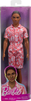 Lalka Mattel Barbie Ken Fashionistas Warkoczyki Koralowy Komb 30 cm HYT99 (194735255702)
